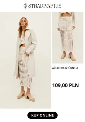 Stradivarius - gazetka promocyjna NOWOŚCI od 79,90 zł ażurowe dzianiny i nie tylko od poniedziałku 13.03  - strona 3