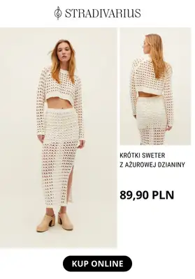 Stradivarius - gazetka promocyjna NOWOŚCI od 79,90 zł ażurowe dzianiny i nie tylko od poniedziałku 13.03  - strona 5