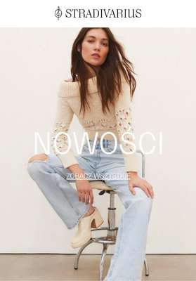 Stradivarius - gazetka promocyjna NOWOŚCI od 79,90 zł ażurowe dzianiny i nie tylko od poniedziałku 13.03 