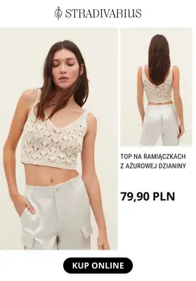 Stradivarius - gazetka promocyjna NOWOŚCI od 79,90 zł ażurowe dzianiny i nie tylko od poniedziałku 13.03  - strona 6