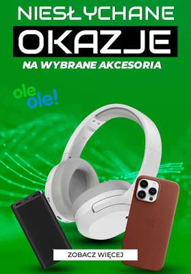 OleOle! - gazetka promocyjna OleOle | Niesłychane okazje na wybrane akcesoria od środy 15.03 do niedzieli 19.03