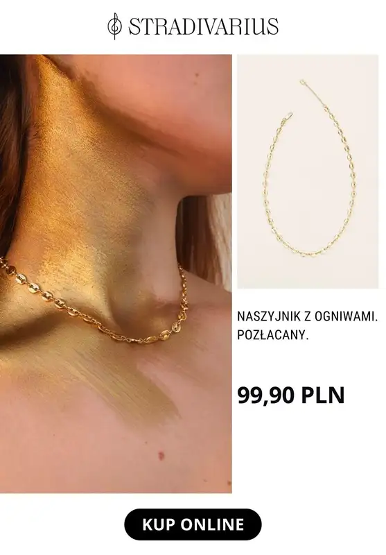 Stradivarius - gazetka promocyjna Pozłacana biżuteria od 65,90 zł od piątku 17.03  - strona 9