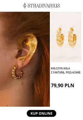 Stradivarius - gazetka promocyjna Pozłacana biżuteria od 65,90 zł od piątku 17.03  - strona 10