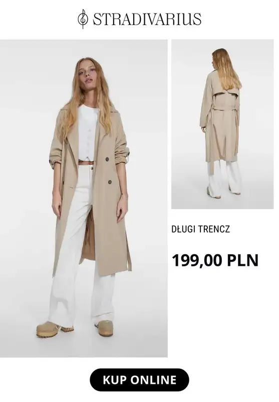 Stradivarius - gazetka promocyjna Modne trencze od środy 29.03  - strona 11