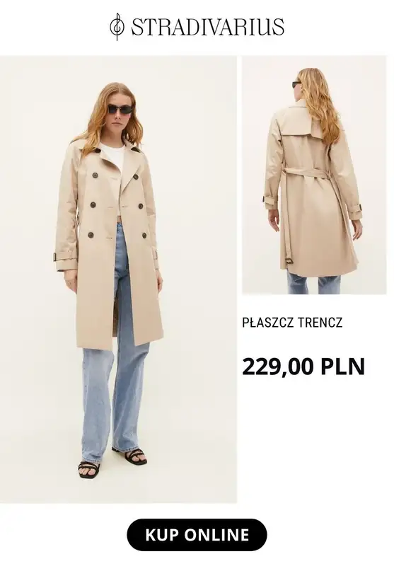 Stradivarius - gazetka promocyjna Modne trencze od środy 29.03  - strona 4