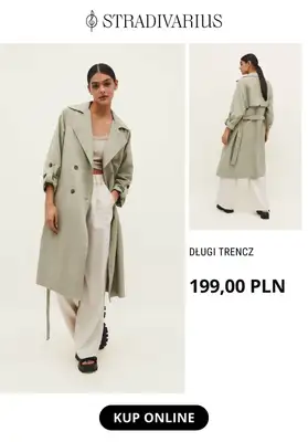 Stradivarius - gazetka promocyjna Modne trencze od środy 29.03  - strona 7