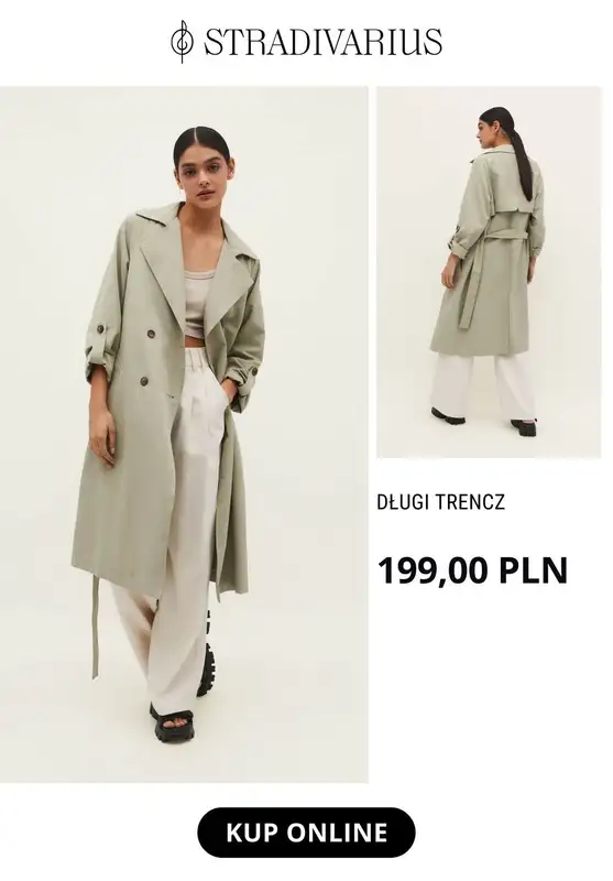 Stradivarius - gazetka promocyjna Modne trencze od środy 29.03  - strona 7