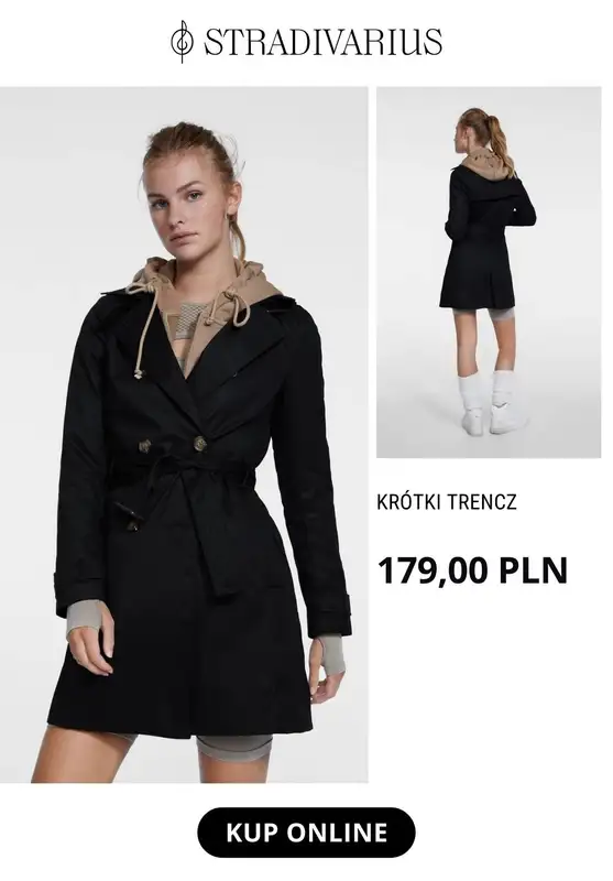 Stradivarius - gazetka promocyjna Modne trencze od środy 29.03  - strona 2