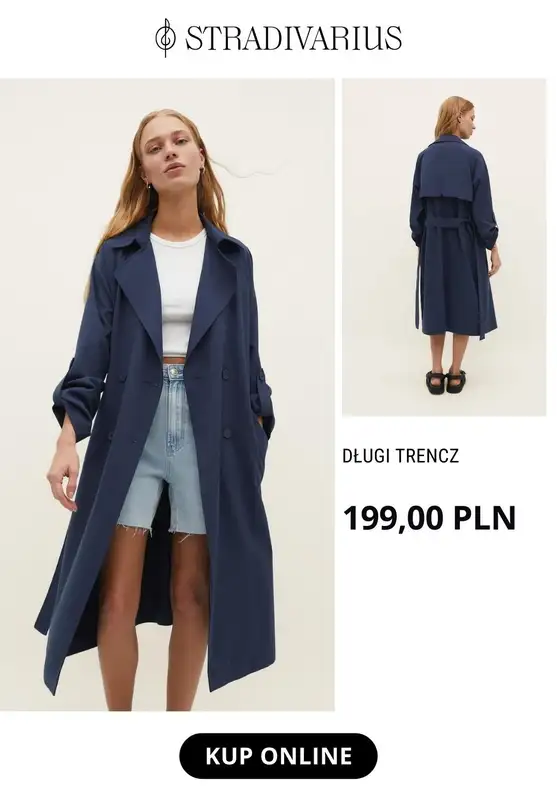 Stradivarius - gazetka promocyjna Modne trencze od środy 29.03  - strona 6