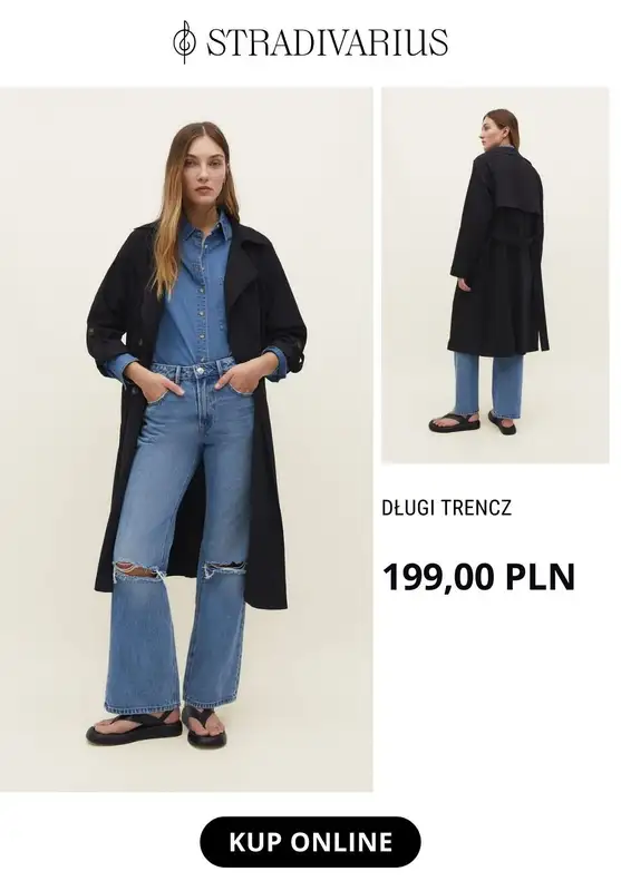 Stradivarius - gazetka promocyjna Modne trencze od środy 29.03  - strona 8