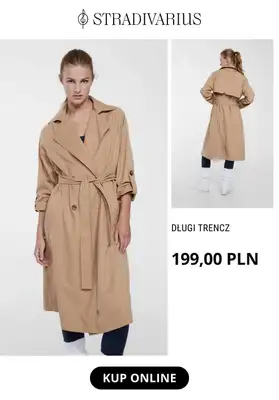 Stradivarius - gazetka promocyjna Modne trencze od środy 29.03  - strona 9