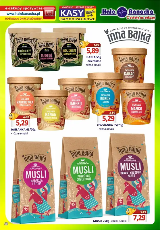 Hale Banacha - gazetka promocyjna Hale Banacha z ochotą na zakupy od wtorku 11.04 do poniedziałku 08.05 - strona 14