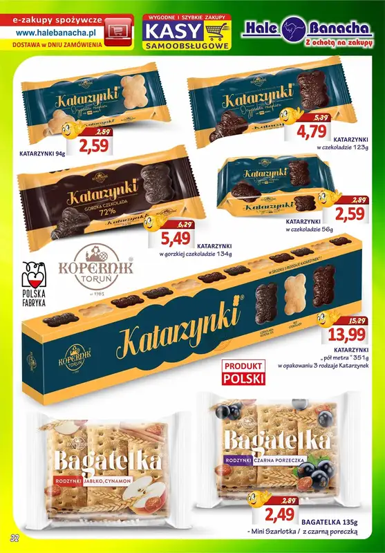 Hale Banacha - gazetka promocyjna Hale Banacha z ochotą na zakupy od wtorku 11.04 do poniedziałku 08.05 - strona 32
