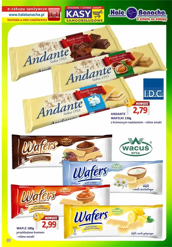 Hale Banacha - gazetka promocyjna Hale Banacha z ochotą na zakupy od wtorku 11.04 do poniedziałku 08.05 - strona 30