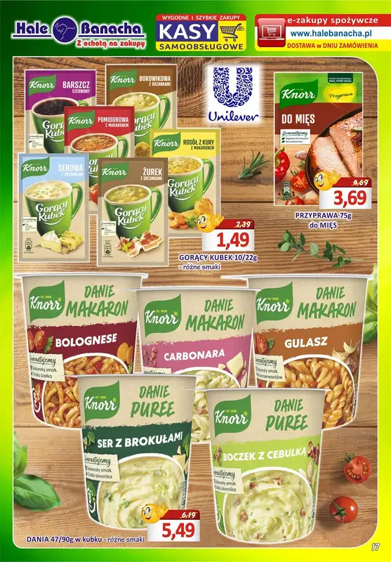 Hale Banacha - gazetka promocyjna Hale Banacha z ochotą na zakupy od wtorku 11.04 do poniedziałku 08.05 - strona 17
