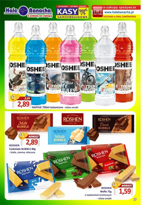 Hale Banacha - gazetka promocyjna Hale Banacha z ochotą na zakupy od wtorku 11.04 do poniedziałku 08.05 - strona 27