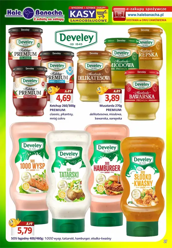 Hale Banacha - gazetka promocyjna Hale Banacha z ochotą na zakupy od wtorku 11.04 do poniedziałku 08.05 - strona 21