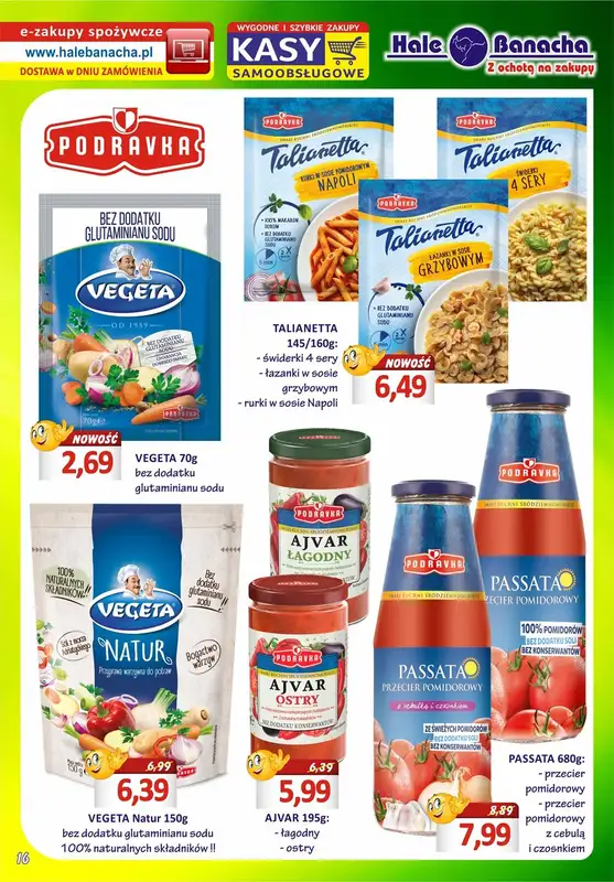 Hale Banacha - gazetka promocyjna Hale Banacha z ochotą na zakupy od wtorku 11.04 do poniedziałku 08.05 - strona 16