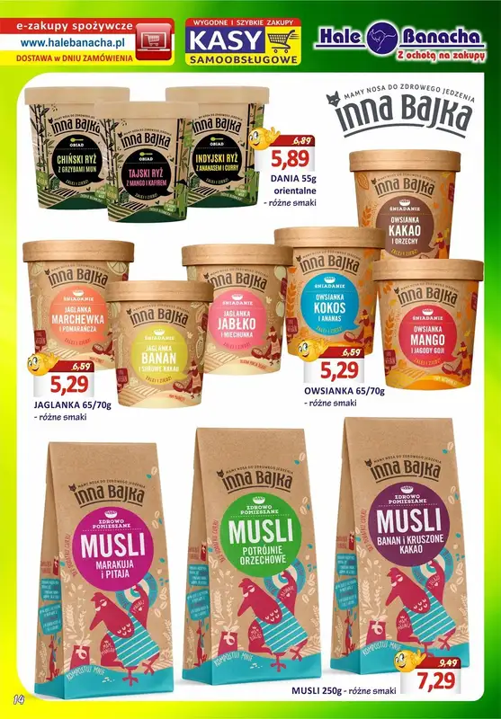 Hale Banacha - gazetka promocyjna Hale Banacha z ochotą na zakupy od wtorku 11.04 do poniedziałku 08.05 - strona 14