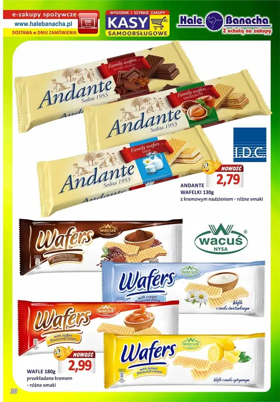 Hale Banacha - gazetka promocyjna Hale Banacha z ochotą na zakupy od wtorku 11.04 do poniedziałku 08.05 - strona 30