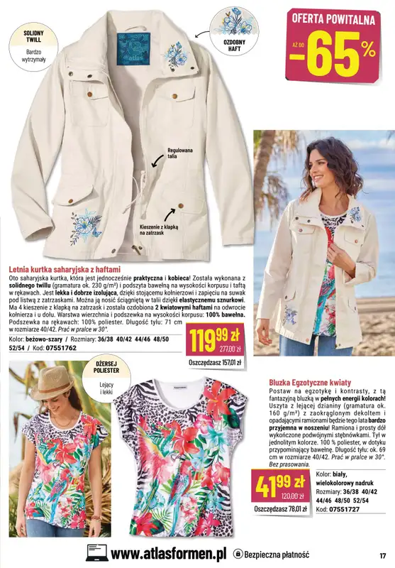 Atlas For Men - gazetka promocyjna Gazetka od czwartku 13.04 do czwartku 27.04 - strona 17