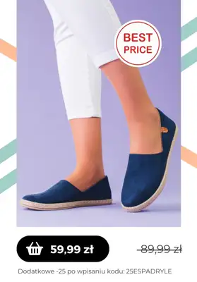 Czasnabuty.pl - gazetka promocyjna Czasnabuty.pl | -25% z KODEM na espadryle od czwartku 11.05  - strona 4