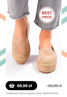 Czasnabuty.pl - gazetka promocyjna Czasnabuty.pl | -25% z KODEM na espadryle od czwartku 11.05  - strona 3