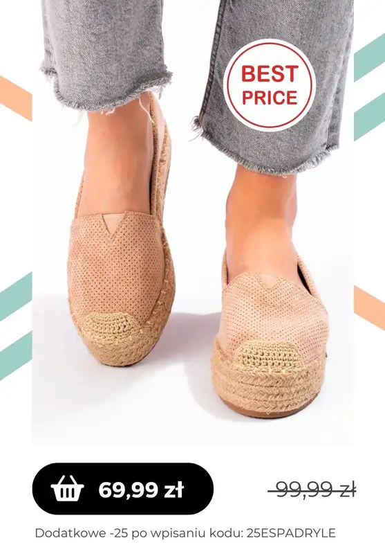 Czasnabuty.pl - gazetka promocyjna Czasnabuty.pl | -25% z KODEM na espadryle od czwartku 11.05  - strona 3