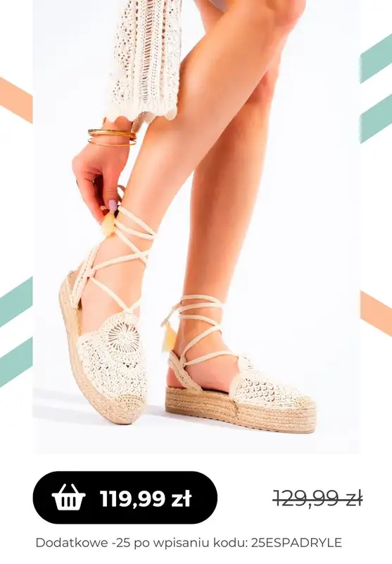 Czasnabuty.pl - gazetka promocyjna Czasnabuty.pl | -25% z KODEM na espadryle od czwartku 11.05  - strona 2