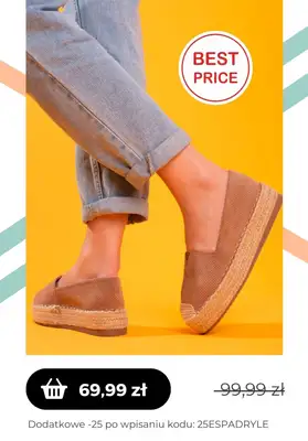 Czasnabuty.pl - gazetka promocyjna Czasnabuty.pl | -25% z KODEM na espadryle od czwartku 11.05  - strona 8