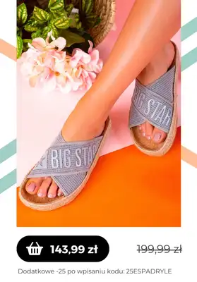 Czasnabuty.pl - gazetka promocyjna Czasnabuty.pl | -25% z KODEM na espadryle od czwartku 11.05  - strona 5