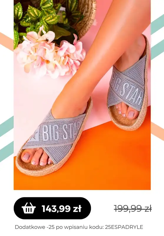 Czasnabuty.pl - gazetka promocyjna Czasnabuty.pl | -25% z KODEM na espadryle od czwartku 11.05  - strona 5