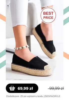 Czasnabuty.pl - gazetka promocyjna Czasnabuty.pl | -25% z KODEM na espadryle od czwartku 11.05  - strona 6