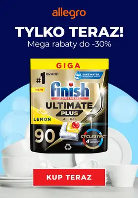 Finish - gazetka promocyjna Finish w Allegro Smart Week od poniedziałku 15.05 do niedzieli 21.05