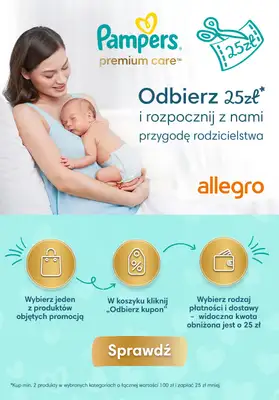 Procter & Gamble - gazetka promocyjna dla wszystkich:Odbierz 25zł i rozpocznij z nami przygodę rodzicielstwa od wtorku 16.05 do czwartku 18.05