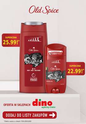 Procter & Gamble - gazetka promocyjna Old Spice Oferta w sklepach Dino od niedzieli 21.05 do wtorku 23.05