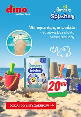 Procter & Gamble - gazetka promocyjna Pampers Splashers Nie pęcznieją w wodzie! od soboty 27.05 do poniedziałku 29.05