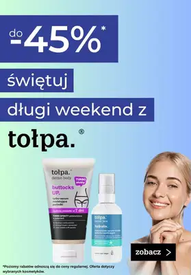 Tołpa - gazetka promocyjna Do -45% na wyprzedaży od poniedziałku 05.06 do poniedziałku 12.06