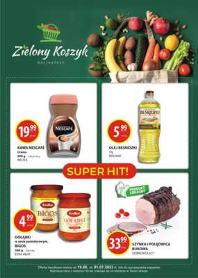 Zielony Koszyk - gazetka promocyjna Gazetka od poniedziałku 19.06 do soboty 01.07