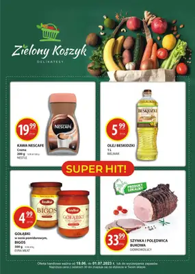 Zielony Koszyk - gazetka promocyjna Gazetka od poniedziałku 19.06 do soboty 01.07 Zielony Koszyk - gazetka promocyjna Gazetka od poniedziałku 19.06 do soboty 01.07