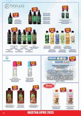 A-T - gazetka promocyjna Farmacja Zdrowa żywność od soboty 01.07 do poniedziałku 31.07 - strona 16