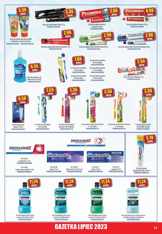 A-T - gazetka promocyjna Farmacja Zdrowa żywność od soboty 01.07 do poniedziałku 31.07 - strona 15