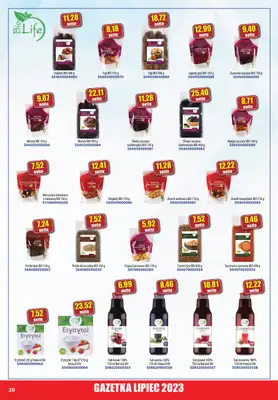 A-T - gazetka promocyjna Farmacja Zdrowa żywność od soboty 01.07 do poniedziałku 31.07 - strona 20