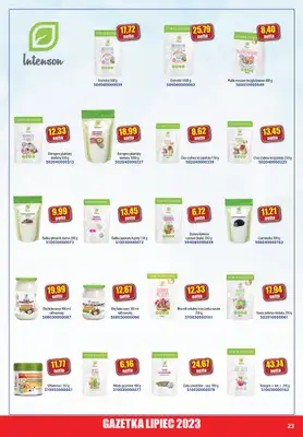 A-T - gazetka promocyjna Farmacja Zdrowa żywność od soboty 01.07 do poniedziałku 31.07 - strona 23