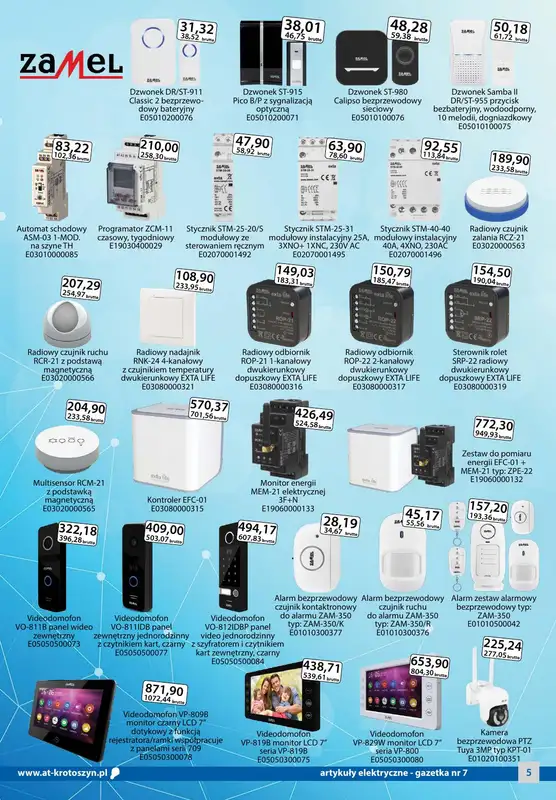A-T - gazetka promocyjna Artykuły elektryczne od soboty 15.07 do poniedziałku 14.08 - strona 5