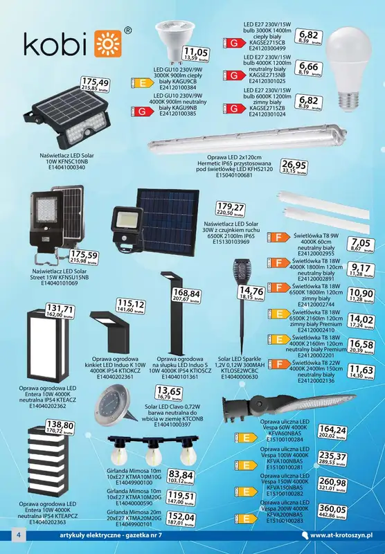 A-T - gazetka promocyjna Artykuły elektryczne od soboty 15.07 do poniedziałku 14.08 - strona 4