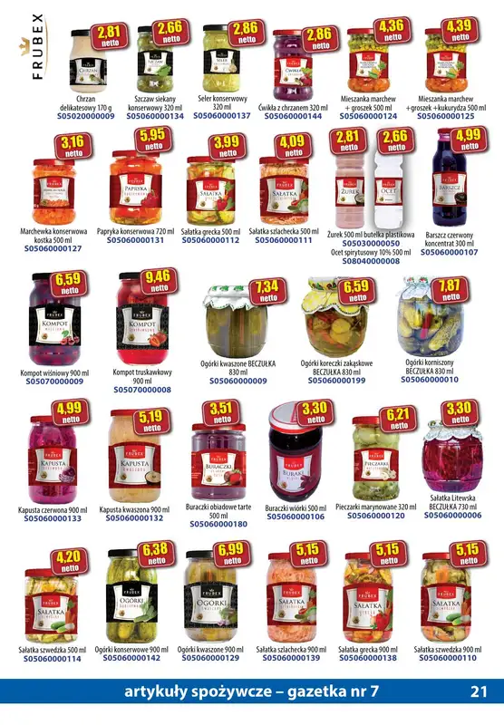 A-T - gazetka promocyjna Gazetka spożywcza od soboty 15.07 do poniedziałku 14.08 - strona 21