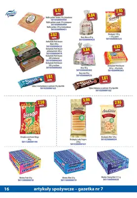 A-T - gazetka promocyjna Gazetka spożywcza od soboty 15.07 do poniedziałku 14.08 - strona 16