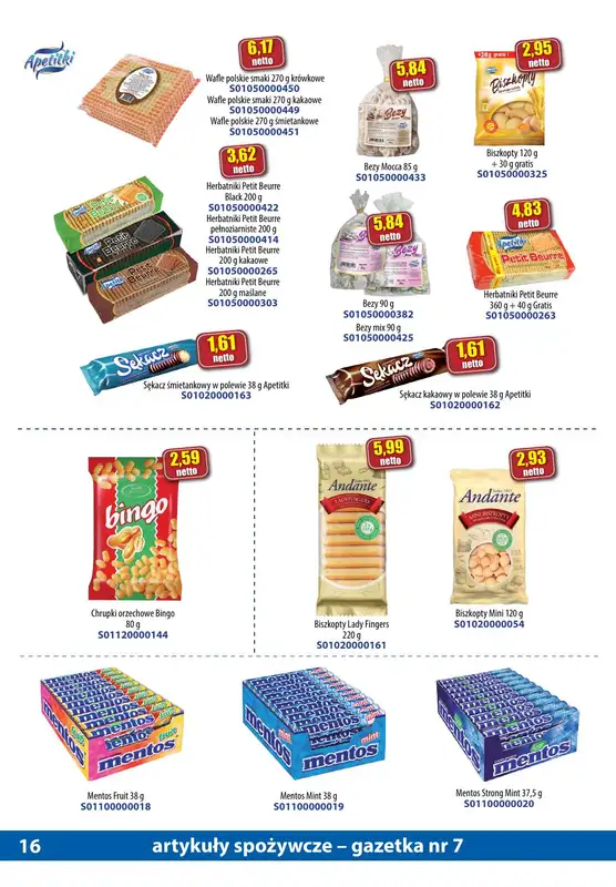 A-T - gazetka promocyjna Gazetka spożywcza od soboty 15.07 do poniedziałku 14.08 - strona 16