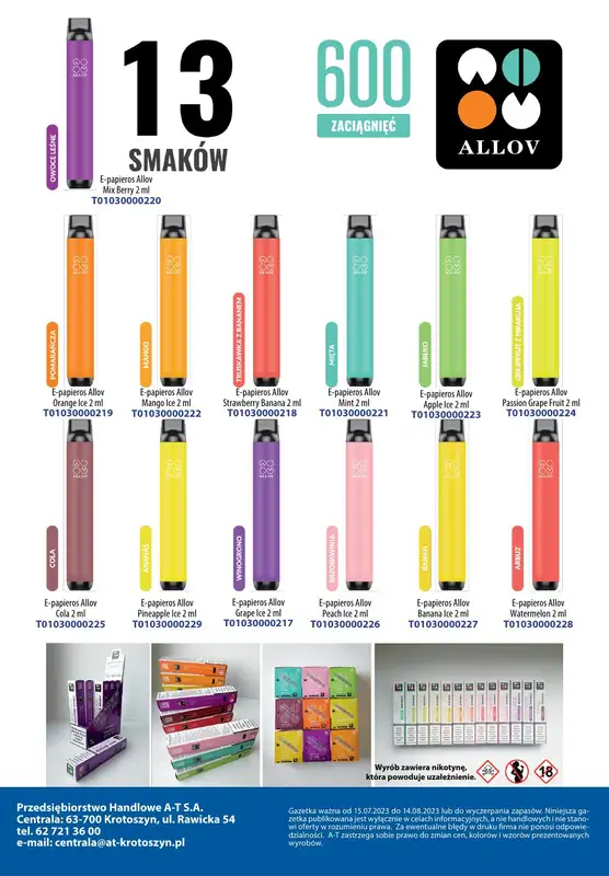 A-T - gazetka promocyjna Gazetka spożywcza od soboty 15.07 do poniedziałku 14.08 - strona 32